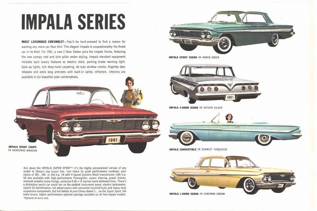 1961 Chevrolet Brochure Page 4